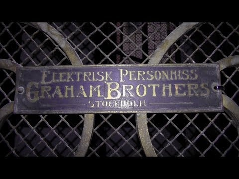 Classic Graham Brothers (MB. Hissjouren Ekmans) Traction elevator @ Karlbergsvägen 36, Stock
