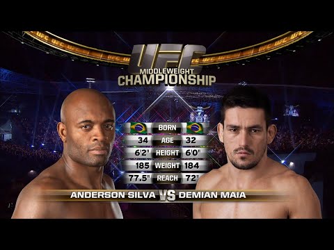 Anderson Silva vs Demien Maia Full Fight Full HD