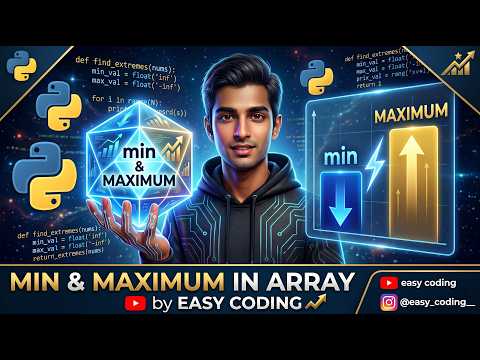 Find Min And Max Values In A Python Array Python Basics Problem Solving Interview Preparation