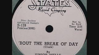 JUNIOR WELLS  'Bout The Break of Day   78  1955