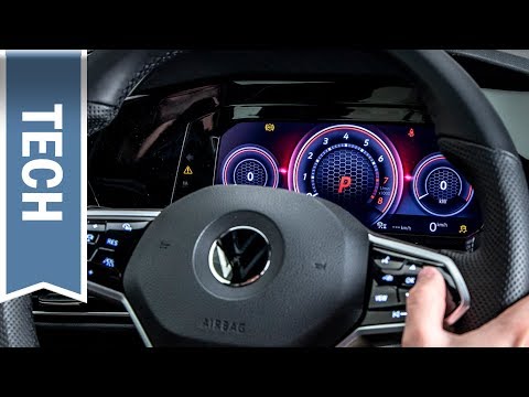 Neues Digital Cockpit "Sport" im Golf 8 GTI (Digitaler Tacho im GTI Look) & Lenkrad im ersten Test