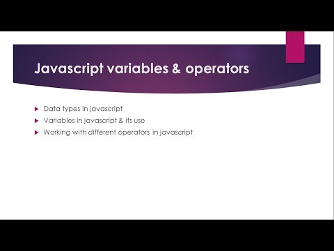 Javascript Tutorial For Beginners In Hindi Ep 03 Javascript Variables Javascript Operators 2018