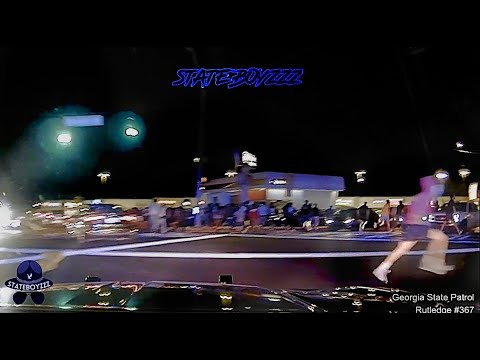 Georgia State Patrol Shuts Down Street Take Over || Perp In Clapped Out Lexus Tries To Get Away