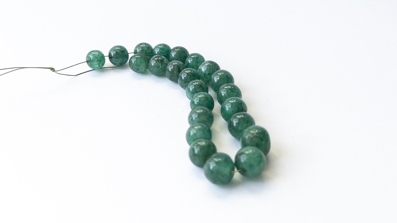 Emerald | Smooth Round | 7-9mm Bead Size | 23 Pieces | 80 Carats video