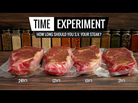 Sous Vide Steak TIME EXPERIMENT - How long should you cook your STEAK?