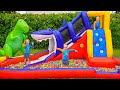 Chris And Mom Learn To Share Inflatable Toys