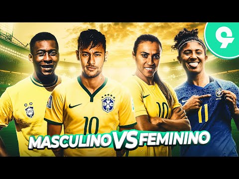 ♫ FUTEBOL MASCULINO vs FEMININO | Paródia Bruno e Barretto - Farra, Pinga e Foguete
