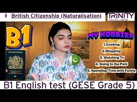B1 English Test (GESE Grade 5) | SELT British Citizenship| Trinity College London ILR UK