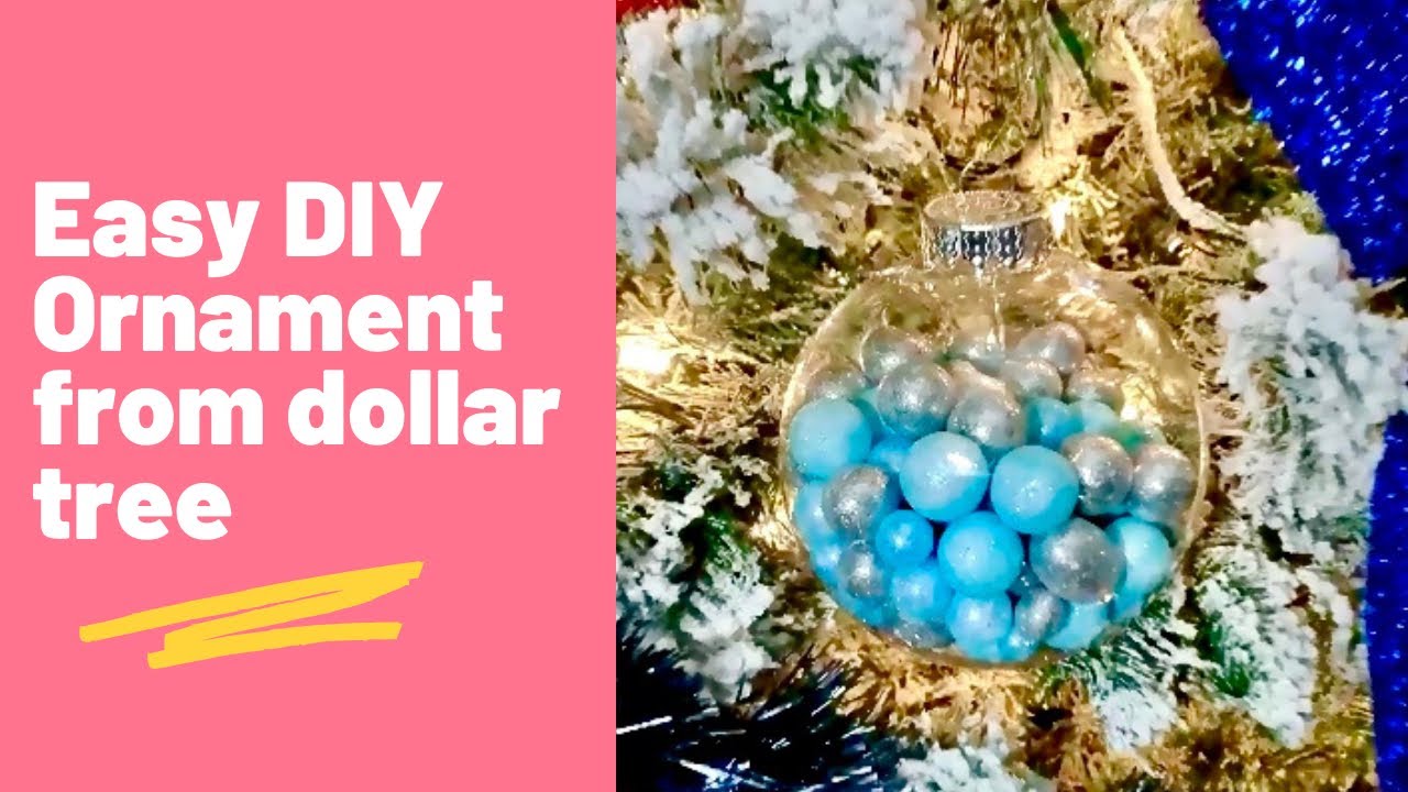 Easy DIY Ornament Christmas Decor From Dollar Tree |Bubbles ball