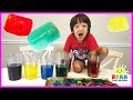 GIANT COLOR ICE CUBE Science Experiments For Kids To Do At Home