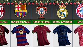 Merry Christmas🎄🎁 - Fantasy Jersey Christmas Edition from Famous Football Team 2025