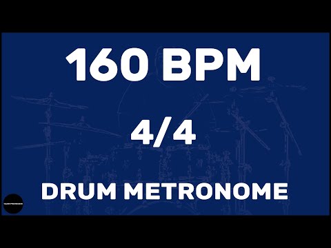 4/4 | Drum Metronome Loop | 160 BPM