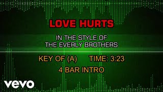 Everly Brothers - Love Hurts (Karaoke)