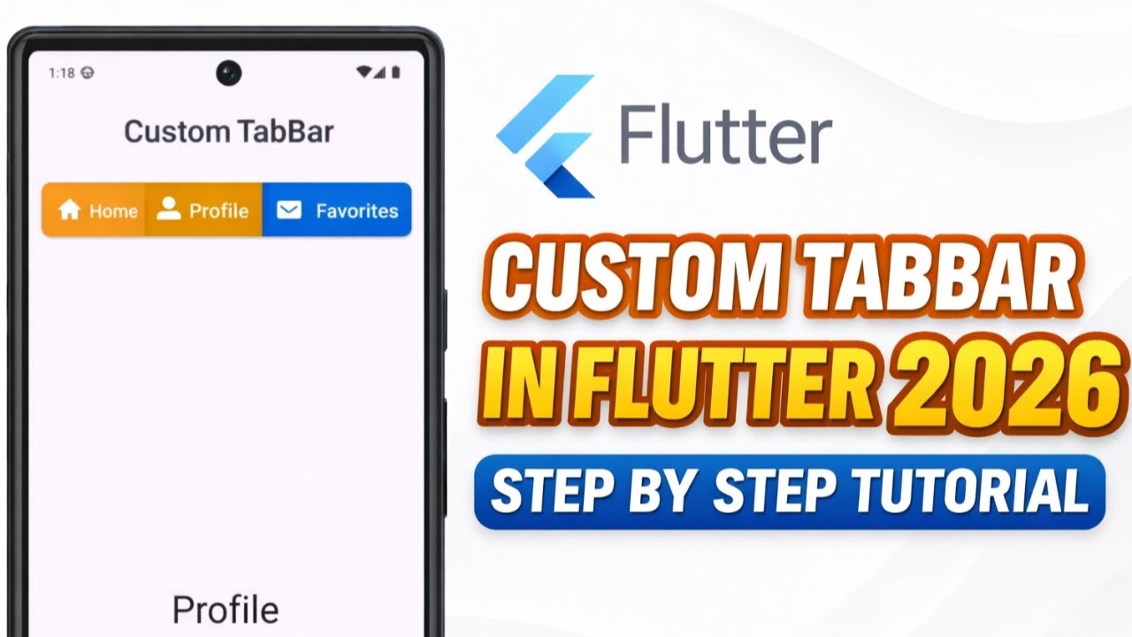 How to Create Custom Tab Bar in Flutter 2026 | Step by Step Tutorial for Beginners