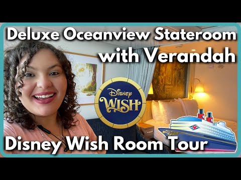 Disney Wish (Stateroom Tour) Deluxe Oceanview Stateroom with Verandah | Disney Cruise Line