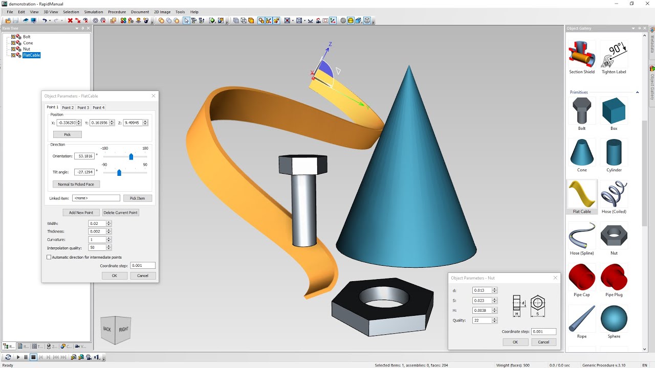 What's new in RapidAuthor 14.0.1: new parametric objects