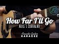 How Far I'll Go by Auli'i Cravalho | Acoustic Guitar Karaoke | Singalong | Instrumental | No Vocals