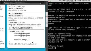 DATABASE2 MySQL - 8.1.테이블의 생성