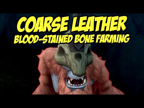 WoW BfA 8.3 : 1H Coarse Leather & Blood-Stained Bone Farming 🙏 Gold Guide!
