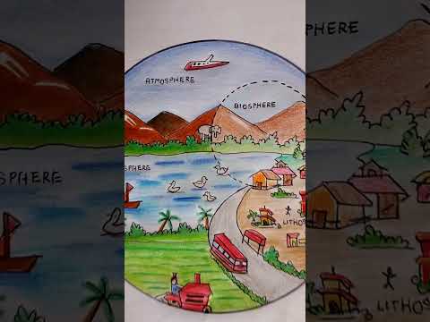 components of the environment ♻️😍# asmr #drawing