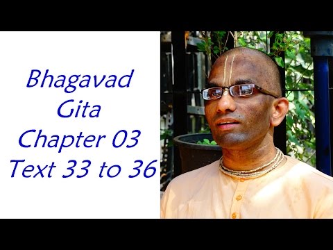 Bhakti Shastri (065) - Bhagavad Gita Chapter 03 Text 33 to 36
