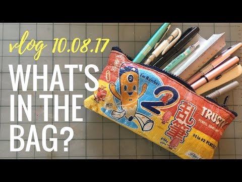 Vlog 10.08.2017: A peek inside my art tools bag