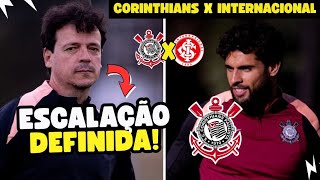 ESCALAÇÃO DO CORINTHIANS CONTRA O INTERNACIONAL! QUEM JOGA? YURI ALBERTO TITULAR? NOVA FORMAÇÃO!