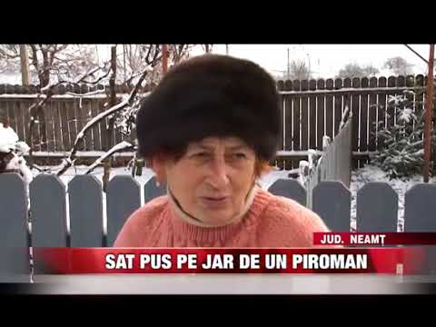 Sat pus pe jar de un piroman