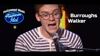 Walker Burroughs sings &quot;Whereabouts&quot; by Stevie Wonder at American Idol HOLLYWOOD WEEK