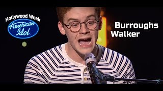 Walker Burroughs sings &quot;Whereabouts&quot; by Stevie Wonder at American Idol HOLLYWOOD WEEK