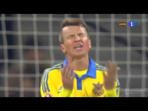 David De Gea made brilliant saves with his feet for Spain against Ukraine