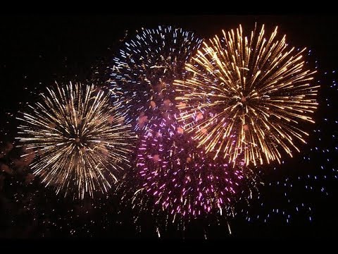 Deň obce Hrubov - záver, ohňostroj