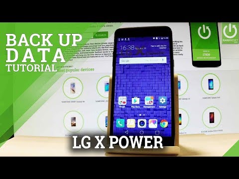 Enable Backup in LG X Power - Back Up My Data / Add Backup Account