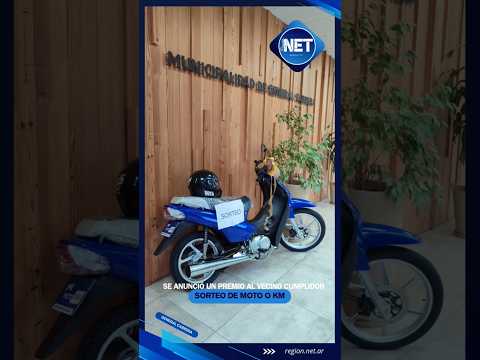 #Sorteo de una #MOTO 0 KM al #VECINO CUMPLIDOR en #GeneralCabrera