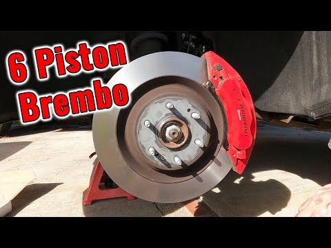 Replacing Brembo 6 Piston Brake Pads on Tahoe Suburban Silverado