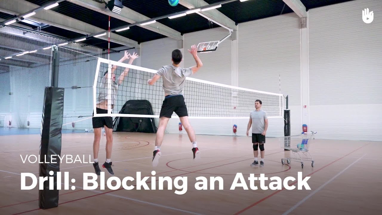 Drill blocking an attack Learn to Play Volleyball Sikana