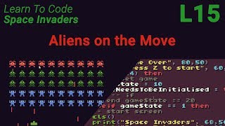 Space Invaders Lesson 15 - Aliens on the Move