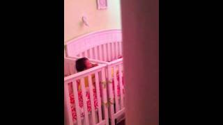 Twin Sisters playing when their supposed to be sleeping!