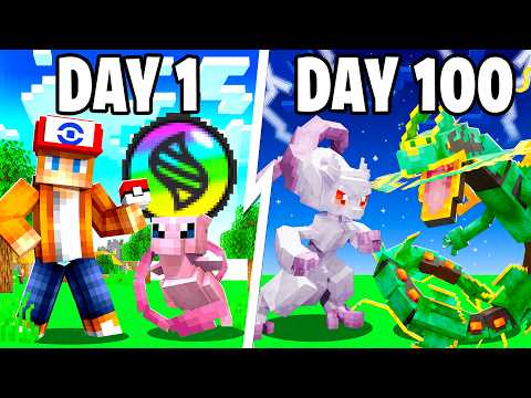 I Spent 100 Days as a MEGA TRAINER in Pokémon Minecraft Against my Rival! (Duos Cobblemon)