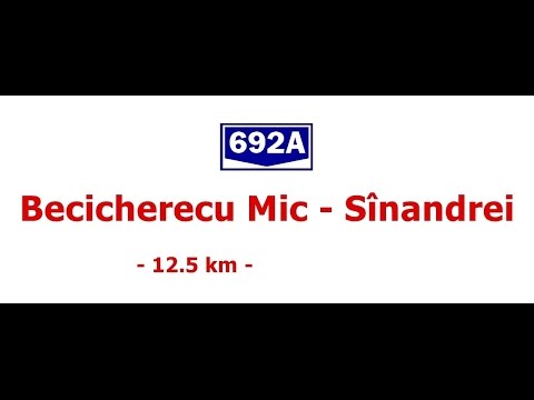 DJ 692A: Becicherecu Mic - Sînandrei. (1.5x)