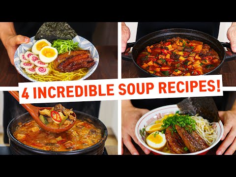 4 Must-Try Korean & Japanese Soup Recipes That Anyone Can Make!