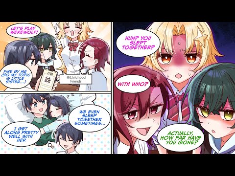 [Manga dub] Werewolf with my three childhood friends. My topic is "little sister"... [RomCom]