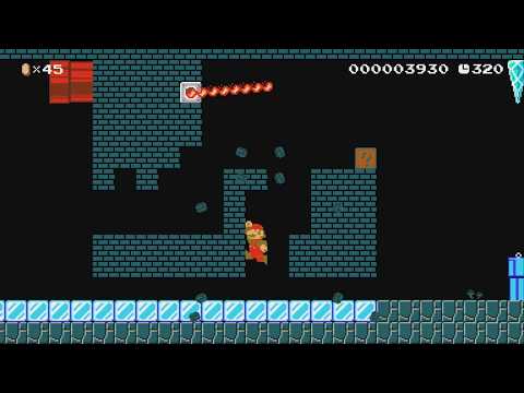 SMC 4-1: Trial by Fire and Ice by Ninja! - Super Mario Maker 2 - No Commentary 1by