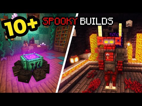RNJoy - TOP 10+ Minecraft Build Hacks (Spooky Edition!)