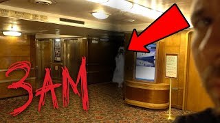 HAUNTED QUEEN MARY SHIP AT 3AM - Ghost Hunting In A Haunted Ship!