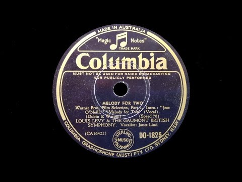 Melody For Two - Selection (Dubin, Warren) - Played by Louis Levy and The Gaumont British Symphony