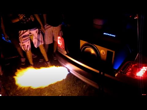 INSANE EXHAUST FLAMES shot by Citroen Xsara ► by Berny