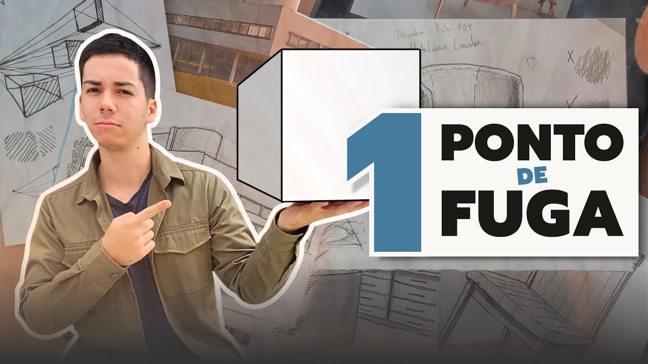 HOW TO DRAW Architecture - Perspective with 1 Vanishing Point