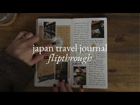 flipthrough of my completed Japan travel journal ✈️