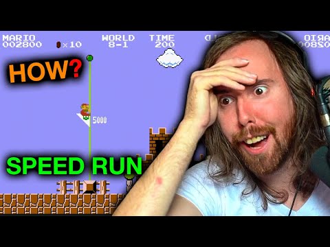 Asmongolds MIND EXPLODES By World Record Mario Speed Run